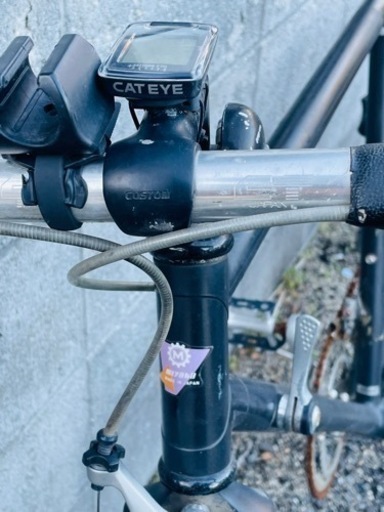 現状品】ロードバイク ミヤタ？ フレームにcarbonと書いてます。 日本