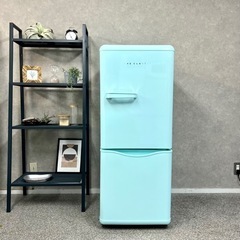 ☑︎ご成約済み🤝 レトロでお洒落な2ドア冷蔵庫✨ 2019年製⭕️ アクアミント🌱 