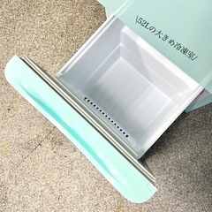 ☑︎ご成約済み🤝 レトロでお洒落な2ドア冷蔵庫✨ 2019年製⭕️ アクアミント🌱 