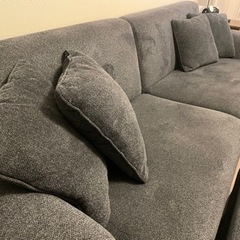 【価格変更】オットマン付きソファー(3〜4人用)