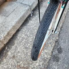 💯💯　ＶＯＬＫＳＷＡＧＥＮ　折りたたみ自転車　２０インチ　6変速　カゴ　付き　青　配達可能