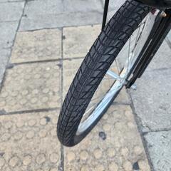 👉👉　全国発送無料　折りたたみ自転車　ＪＥＥＰ　２０インチ　６変速　サドル　新品　チェーン　新品　カゴ　付き　黒