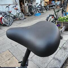 👉👉　全国発送無料　折りたたみ自転車　ＪＥＥＰ　２０インチ　６変速　サドル　新品　チェーン　新品　カゴ　付き　黒