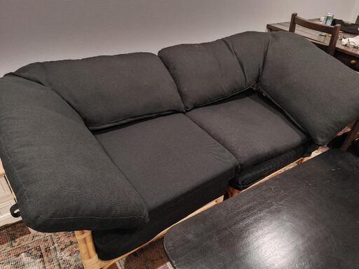 サンフラワー　ラタン　ソファー+テーブル　籐　値下げ可能
