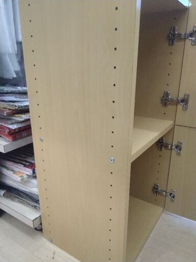 連結耐負荷荷重10kg以上 扉付き 本棚 2段 キャビネット カラーボックス
