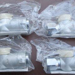 ☆光陽産業 LPガス用 20A 3/4 UI・ULガス栓 フレキ直接続◆プッシュインパクト型・4個セット