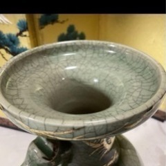 相馬焼 明月 耳付 花瓶