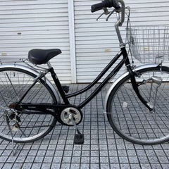 26インチ自転車】6段変速 LEDオートライト付 美品❗️若林自転車 膳所