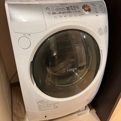 ドラム洗濯機ZABOON TW-Z8200W ジャンク品(乾燥不良)