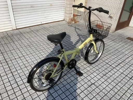 【20インチ折りたたみ】美品❗️使用少ない❗️6段変速付　若林自転車　浜大津店　SALE中❗️