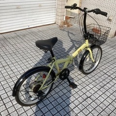 20インチ折りたたみ】美品❗️使用少ない❗️6段変速付 若林自転車 浜大津