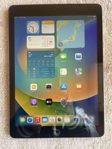 ipad 2017第5 wi-fi ３２GB silver バッテリー１００％　②
