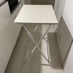 幅50cm  折りたたみテーブル　ニトリ　ホワイト