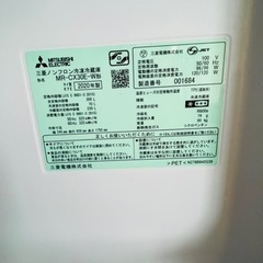 販売：三菱冷蔵庫・冷凍庫 MR-CX33E（2020年12月購入）