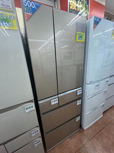 お買い得冷蔵庫501L フレンチドア冷蔵庫 Panasonic パナソニックNR-F502XPV-N 2017年式1343