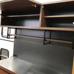 ☆ジモティ割あり☆ unico レンジボード ブラウン H180×W120×D45 
