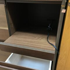 ☆ジモティ割あり☆ unico レンジボード ブラウン H180×W120×D45 