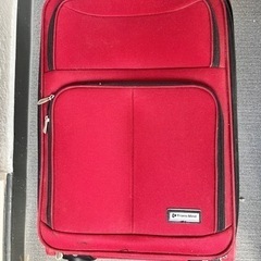 キャリーバッグ スーツケース 赤 布製