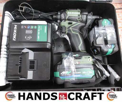 HIKOKI ハイコーキ WH36DC（2XPGSZ） インパクトドライバ 36V バッテリー×2 充電器 未使用 【ハンズクラフト宜野湾店】