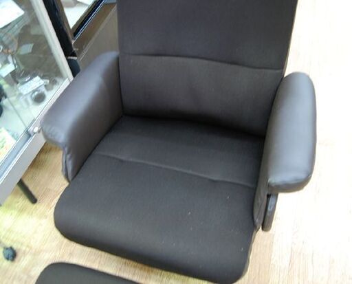 NITORI パーソナルチェア ダークブラウン オットマン付き メッシュ