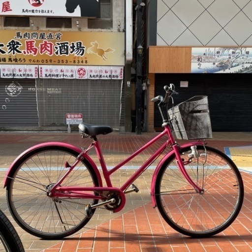 【県内最安値!圧倒的な品質の高さ】 ナショナル  26インチ 前後のタイヤ新品 チェーン新品
