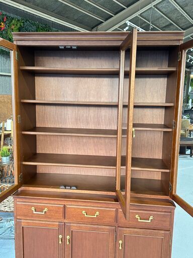 【az.aさん専用】マルニ地中海ダイニングボードキャビネット食器棚キュリオケース Maruniマルニ木工 地中海シリーズ ハイボード 飾棚77 買取致しました