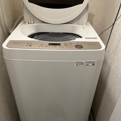 【お取引中】シャープ 洗濯機 ES-GE6E（容量6kg）穴なし洗濯槽