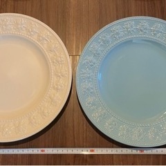 丸皿① WEDGWOOD ブルー、ホワイト