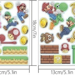 ❤️未開封❤️ダイヤモンド ステッカー マリオ　ステッカー ペイ...
