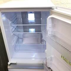 ss5895　冷蔵庫　137L　シャープ　SJ-GD14F-W　クリアホワイト　2ドア　SHARP　冷凍冷蔵庫　冷凍庫　白　つけかえどっちもドア　幅48cm　一人暮らし　コンパクト　単身赴任　プラズマクラスター　耐熱トップテーブル　ガラスドア