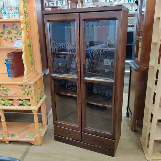 【愛品倶楽部柏店】小島工芸 2枚扉書棚