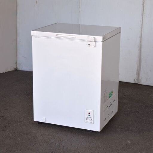 【ジモ取引終了4/15】≪yt1066ジ③≫ 2022年製 マクスゼン 冷凍ストッカー JF150ML01WH 上開き 142L AC100V 幅63.5cm 簡易動作確認済 現状品 51223-03