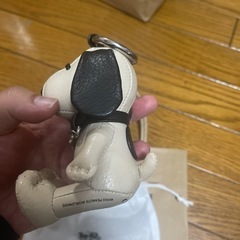 値下げ　限定品　未使用　すヌーピー×coach キーホルダー