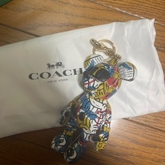 値下げ　超レア　新品未使用　キースヘリング×ミッキー×coach キーホルダー