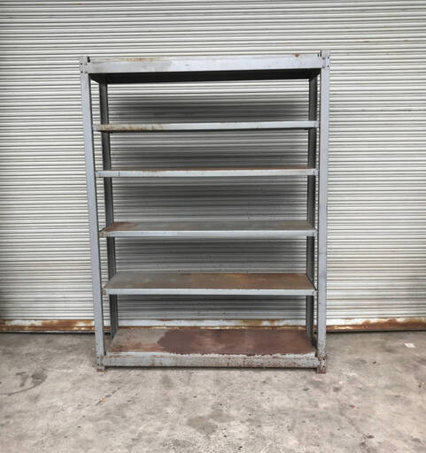 WY10/65 中量ラック スチールラック 6段 中量棚 重量棚 倉庫棚 業務用棚 W156×D49×H210cm ※解体済み ★直接引き取り限定◆