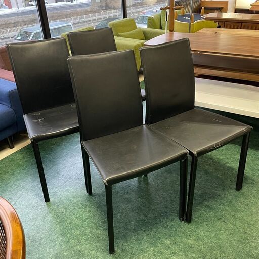 BoConcept/ボーコンセプト ダイニングチェア 4脚セット ブラック 椅子 札幌 東区