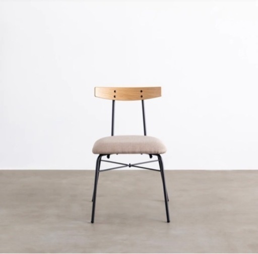 美品　Natural-Industrial　ダイニングチェア　アイアン脚　北欧風