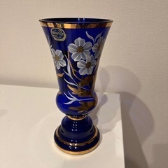 ボヘミアガラス花瓶