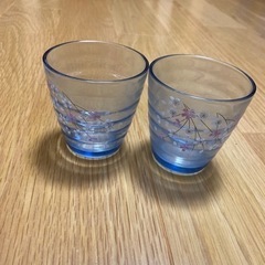 桜柄グラス2個