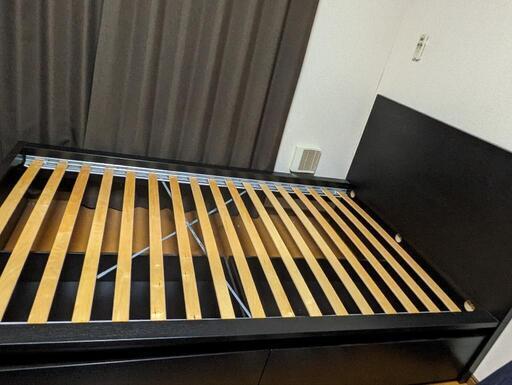 IKEA セミダブルベッド フレーム＆収納 SLÄKT スレクト ベッドフレーム