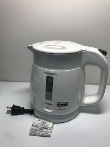 O2401-317 タイガー 電気ケトル わく子 0.8L 動作確認済み 汚れあり