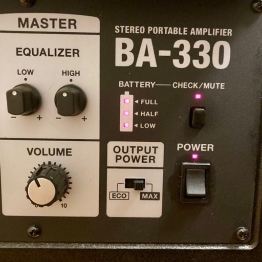 Roland BA-330 アンプ 乾電池駆動 Roland アンプ スピーカー