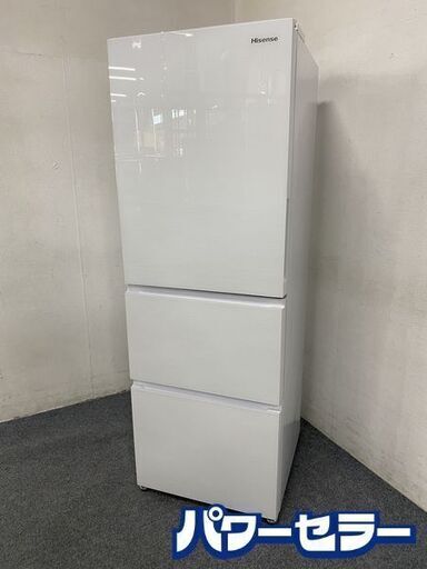高年式!2022年製! ハイセンス/Hisense 冷蔵庫 ハイセンス ガラスホワイト HR-G3601W 3ドア /右開き/358L 中古家電 店頭引取歓迎 R7870