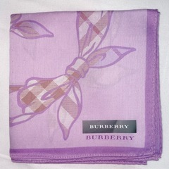 【新品未使用品】BURBERRY ハンカチ＆スカーフ(綿100%)