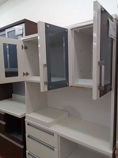 ☆ジモティ割あり☆ 食器棚 3枚扉 H180×D45×W105 クリーニング