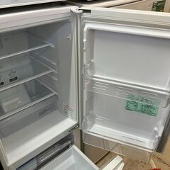 ①三菱 MITSUBISHI 冷蔵庫 MR-P15EC-KW 2018年製 2ドア 2ドア冷蔵庫