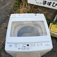 AQUA洗濯機　全自動洗濯機 　AQW-GV70H（W）　洗濯機　2019年製　 7㎏　ek-348ged