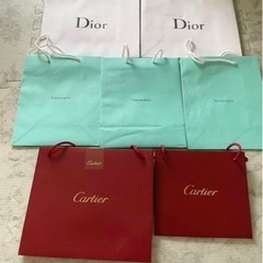 Cartier、Dior等ショップ袋