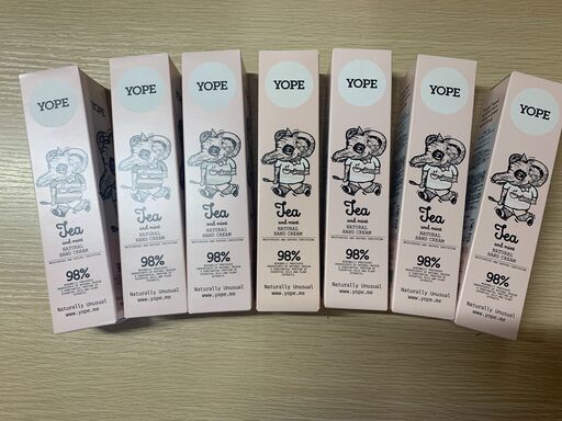 直接引取可【YOPE 65%OFF！！】ハンドクリーム  ティー＆ミント 100ml（定価 ¥2,640）7本