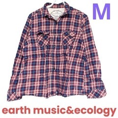 earth music&ecology  チェックシャツ　レディース